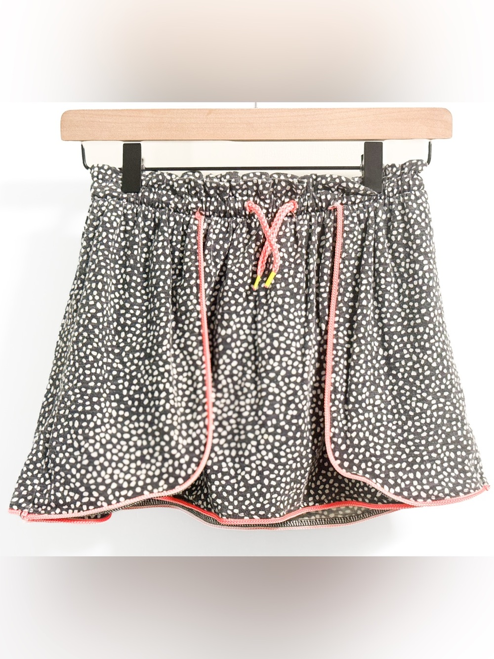 Cat & Jack Girls Skort Size 7-8 Black White Built-In Shorts